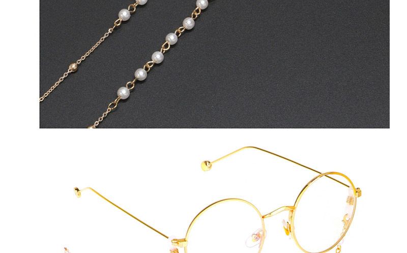 Fashion Silver Pearl Chain Beads Not Faded Glasses Chain,Sunglasses Chain