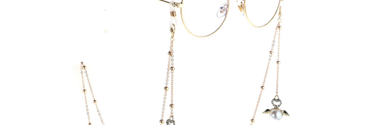 Fashion Gold Diamond Angel Clip Metal Chain Glasses Chain,Sunglasses Chain
