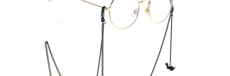 Fashion Black Hanging Neck Rabbit Chain Glasses Chain,Sunglasses Chain