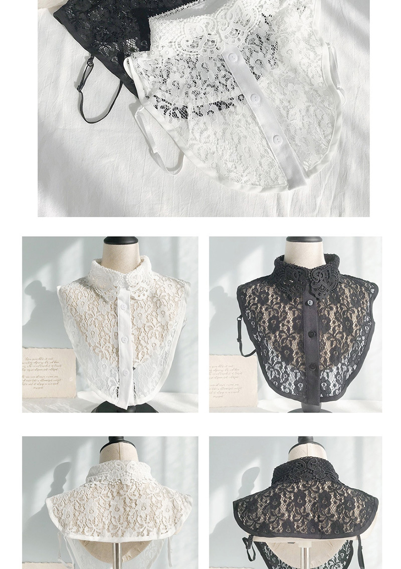 Fashion Lace Flowers D White Flower Lace Fake Collar,Thin Scaves