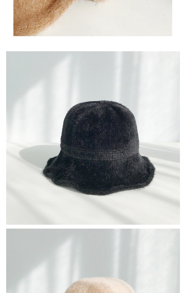 Fashion Imitation Black Imitation Velvet Fisherman Hat,Beanies&Others