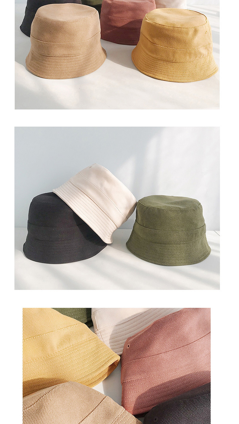 Fashion Fine Corduroy Bucket Cap Beige Short Fisherman Hat,Beanies&Others