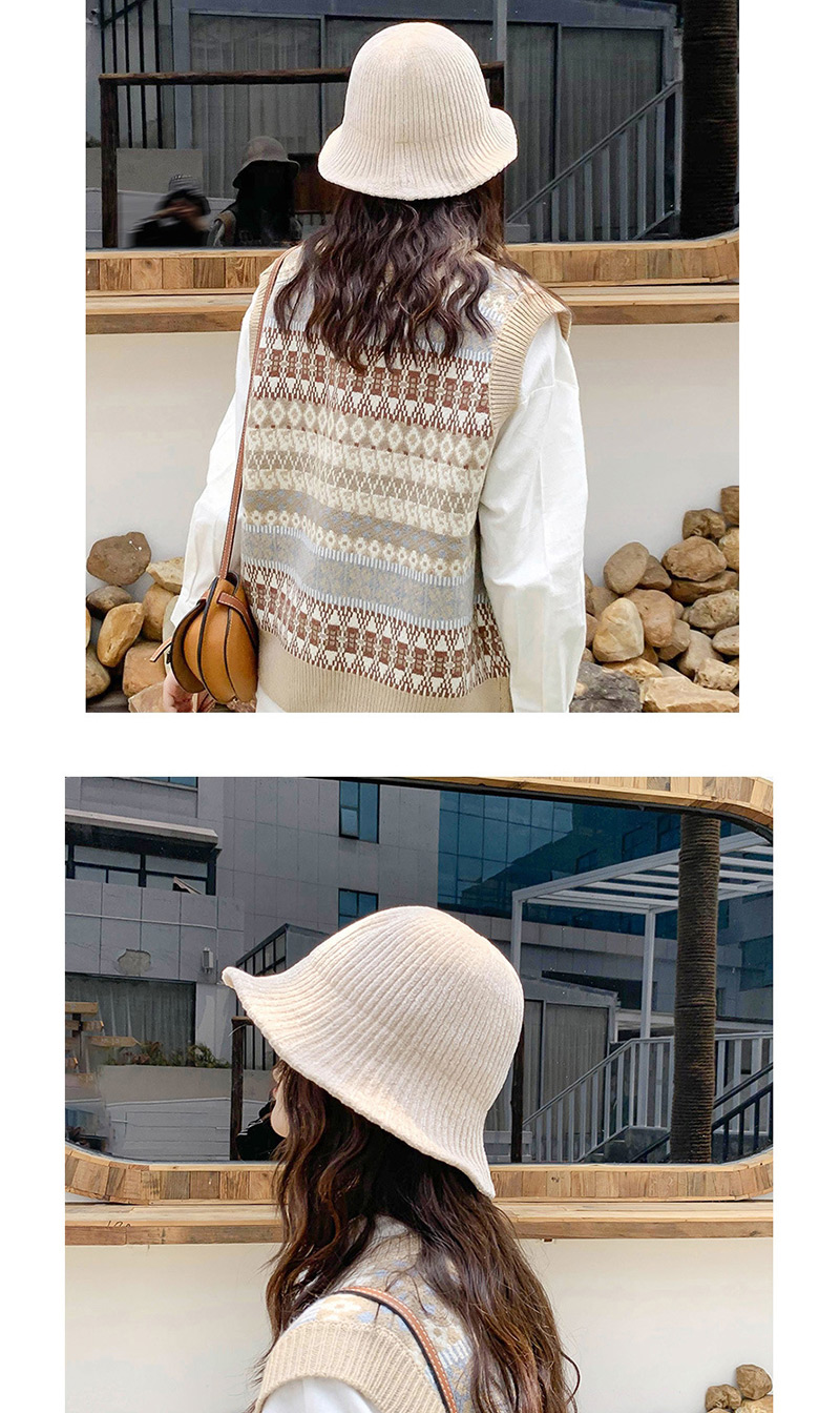 Fashion Thin Strip Of Chenille Beige Chenille Wool Cap,Knitting Wool Hats