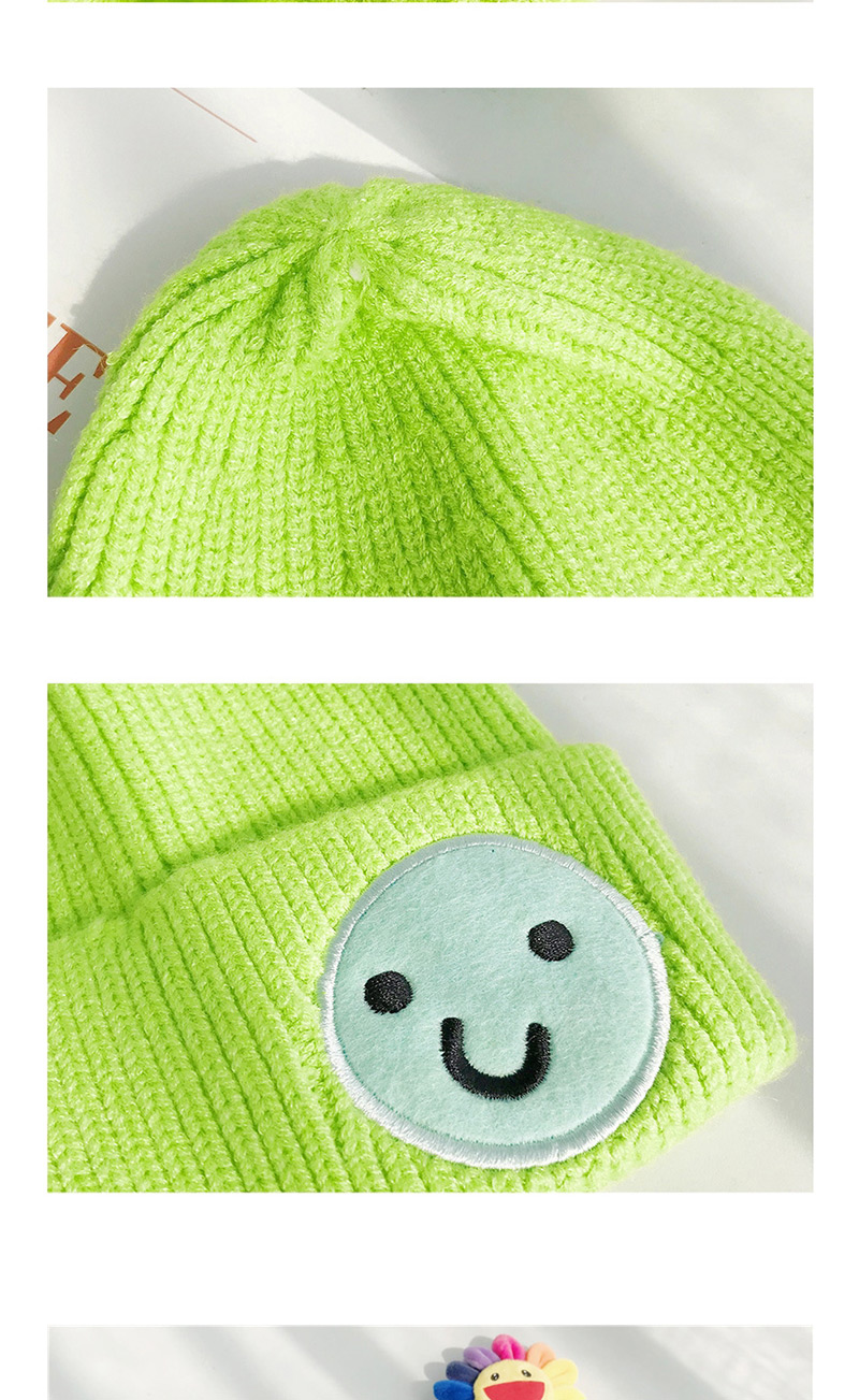 Fashion Doll Smiley Khaki Funny Smiley Wool Cap,Knitting Wool Hats