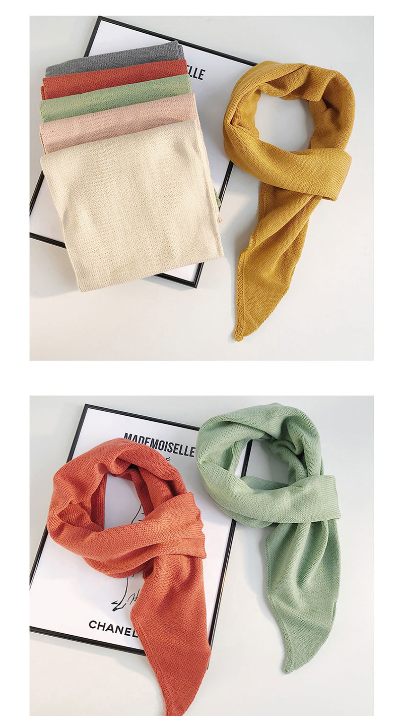 Fashion Angled Scarf Turmeric Knitted Woolen Collar,Knitting Wool Hats