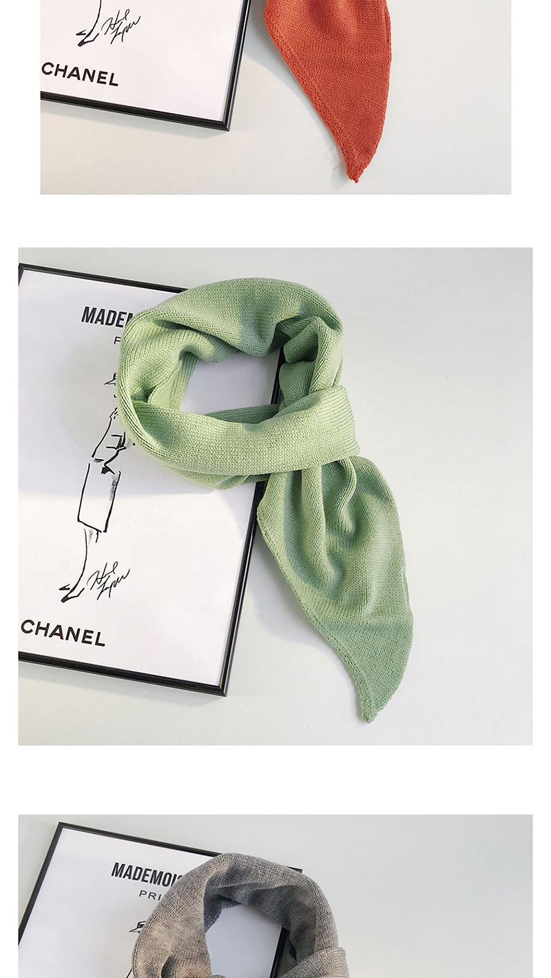 Fashion Angled Scarf Green Knitted Woolen Collar,Knitting Wool Hats