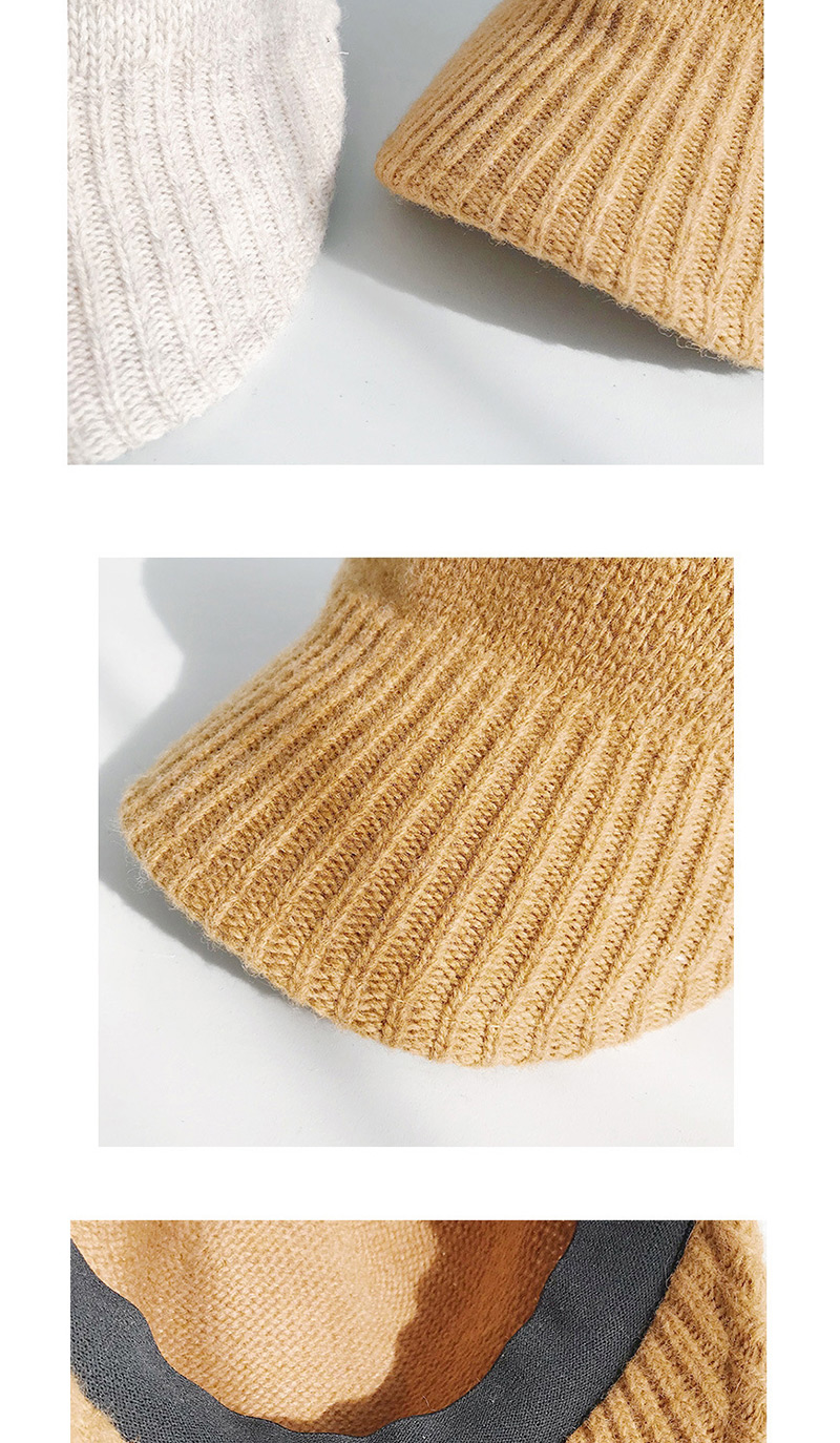 Fashion Wool Knit Turmeric Knitted Wool Baseball Cap,Knitting Wool Hats