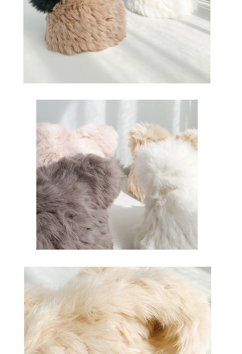 Fashion Rabbit Fur Panda Hat Pink Cat Ear Knit Wool Cap,Knitting Wool Hats