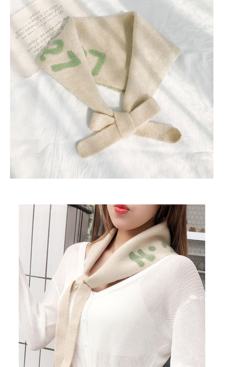 Fashion N.27 Diamond Towel Green Digital Knit Diamond Wool Scarf,knitting Wool Scaves