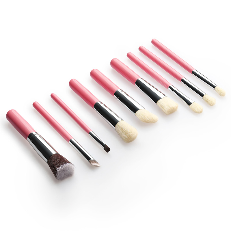Fashion Pink 9 Stick Makeup Brush,Beauty tools