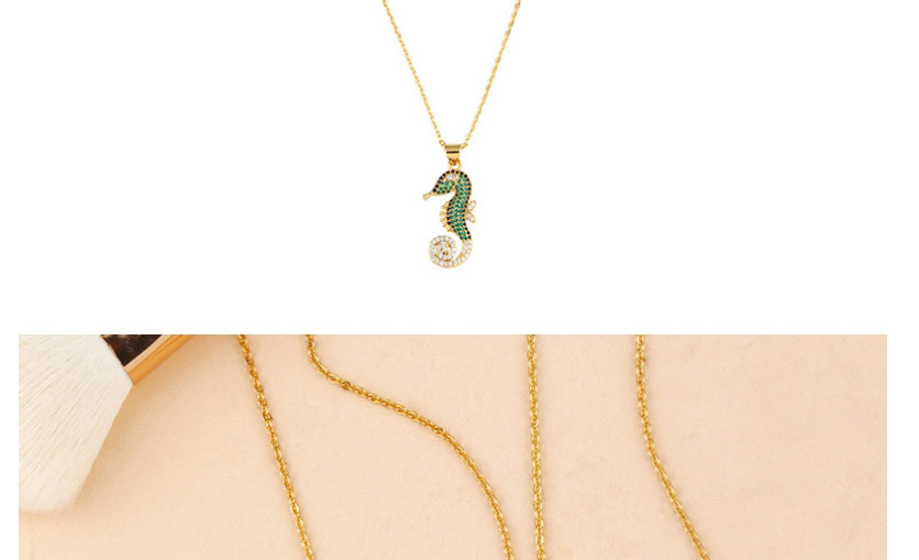 Fashion Seahorse Lobster Sea Horse Zircon Necklace,Necklaces