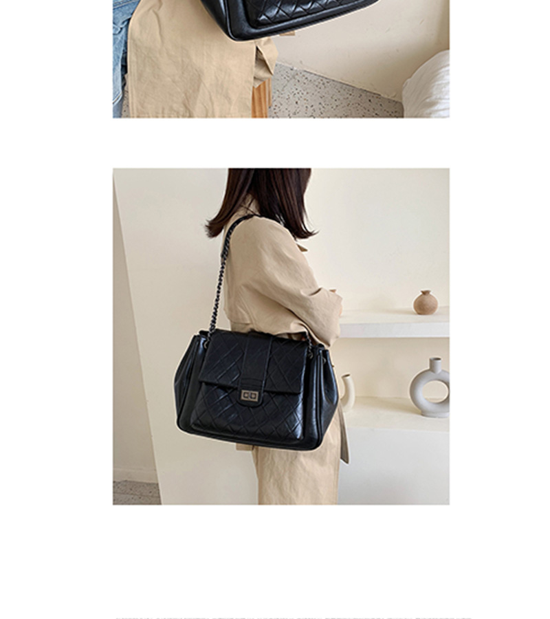  Blue Chain Rhombic Shoulder Bag,Messenger bags
