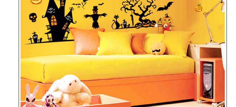 Fashion Multicolor Mj8006 Halloween Christmas Removable Wall Sticker,Festival & Party Supplies