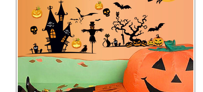 Fashion Multicolor Mj8006 Halloween Christmas Removable Wall Sticker,Festival & Party Supplies