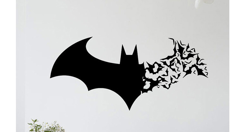 Fashion Black Kst-31batman Halloween Batman Wall Stickers,Festival & Party Supplies