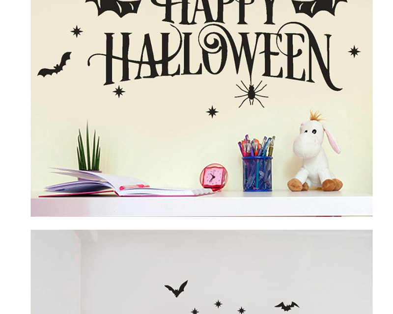 Fashion Multicolor Kst-75 Halloween Bat Spider Wall Stickers,Festival & Party Supplies