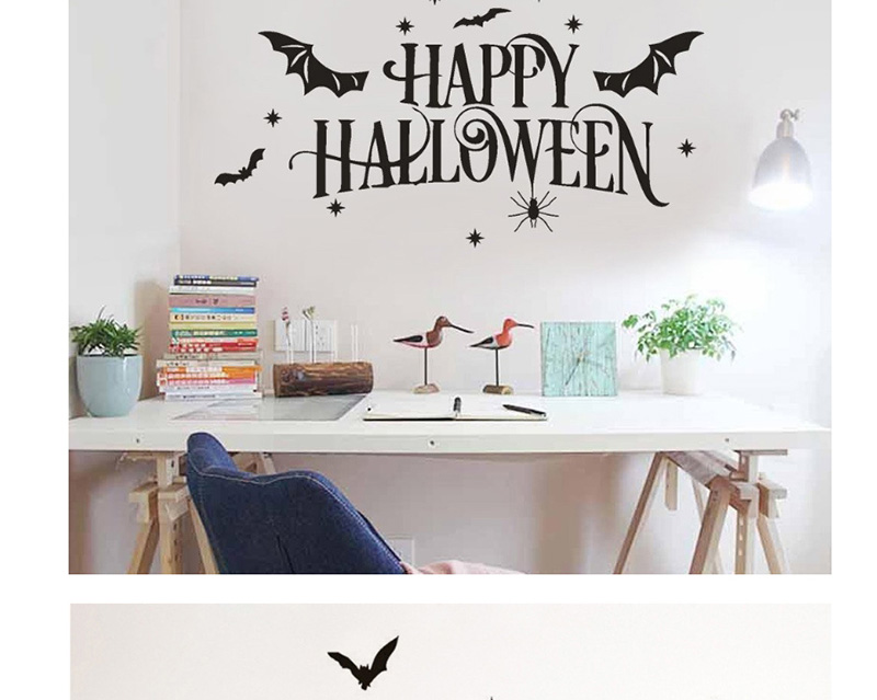 Fashion Multicolor Kst-75 Halloween Bat Spider Wall Stickers,Festival & Party Supplies