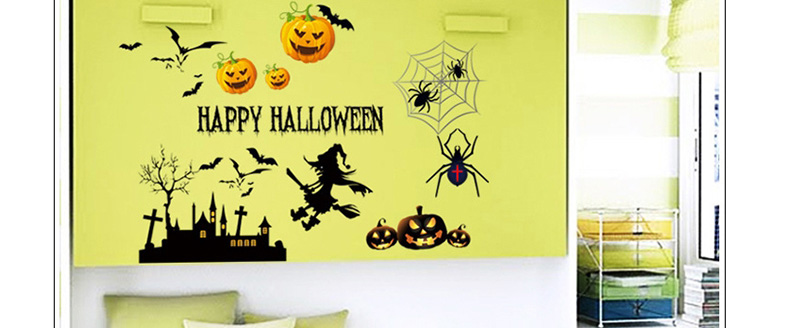 Fashion Multicolor Mj7012 Halloween Haunted House Elf Wall Sticker,Festival & Party Supplies