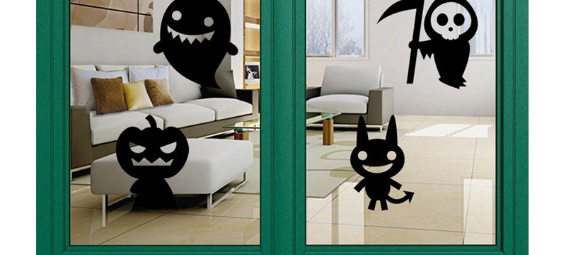 Fashion Multicolor Kst-24 Halloween Little Ghost Wall Sticker,Festival & Party Supplies