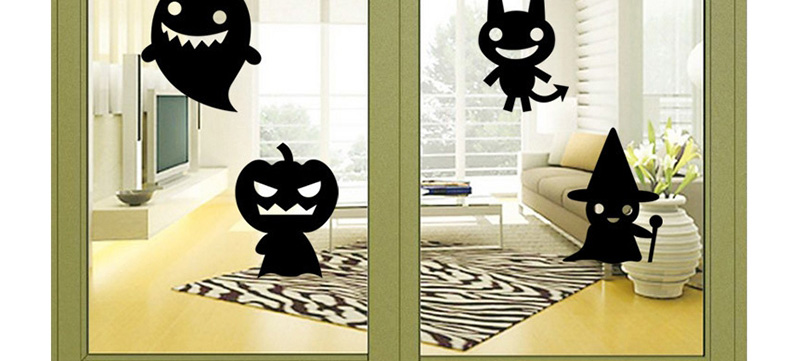 Fashion Multicolor Kst-24 Halloween Little Ghost Wall Sticker,Festival & Party Supplies