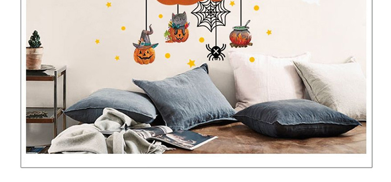 Fashion Multicolor Xl627ds Halloween Pumpkin Wall Sticker Can Be Removed,Festival & Party Supplies