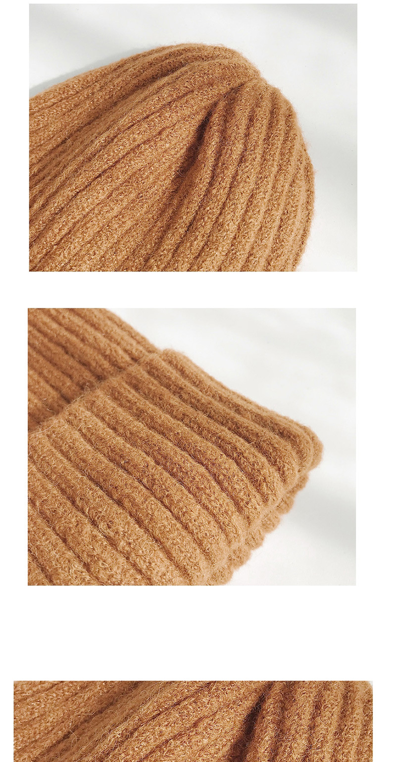 Fashion Mohair Caramel Knitted Wool Cap,Knitting Wool Hats