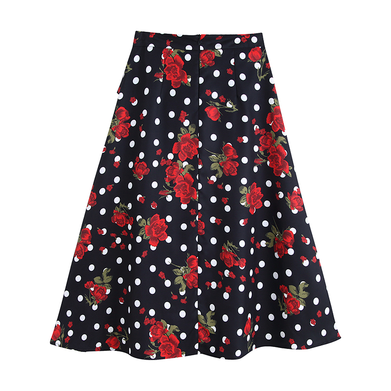 Fashion Color Laminated Print Skirt,Skirts