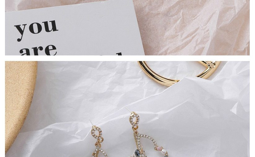 Fashion Gold  Silver Needle Pearl Rhinestone Butterfly Chain Tassel Earrings,Drop Earrings
