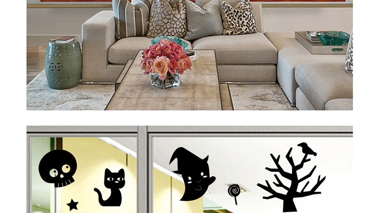 Fashion Multicolor Kst-27 Halloween Green Wall Sticker,Festival & Party Supplies