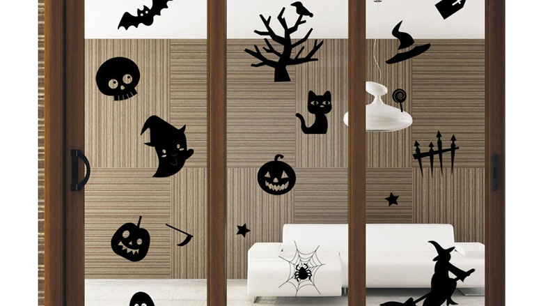 Fashion Multicolor Kst-27 Halloween Green Wall Sticker,Festival & Party Supplies