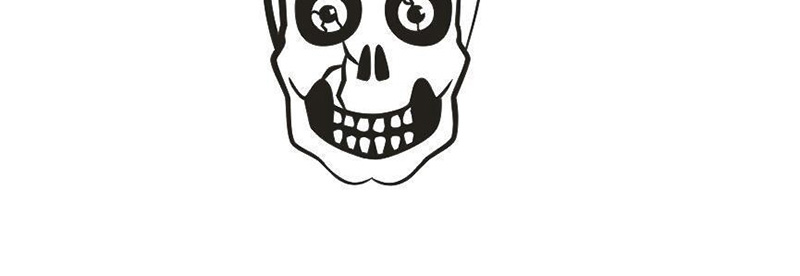 Fashion Multicolor Kst-15 Halloween Skull Wall Sticker,Festival & Party Supplies