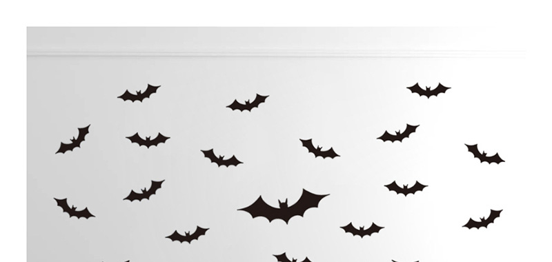 Fashion Multicolor Kst-17 Halloween Bat Wall Sticker Eco Friendly,Festival & Party Supplies
