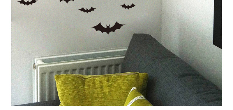 Fashion Multicolor Kst-17 Halloween Bat Wall Sticker Eco Friendly,Festival & Party Supplies