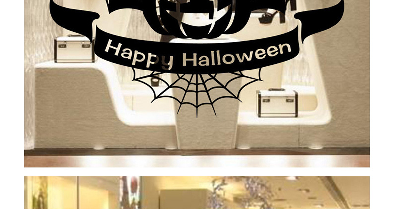 Fashion Multicolor Kst-63 Halloween Ghost Pumpkin Wall Stickers,Festival & Party Supplies