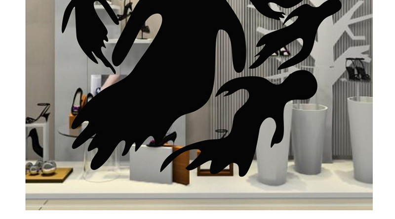 Fashion Multicolor Kst-23 Halloween Ghost Glass Wall Sticker Pvc Removable,Festival & Party Supplies