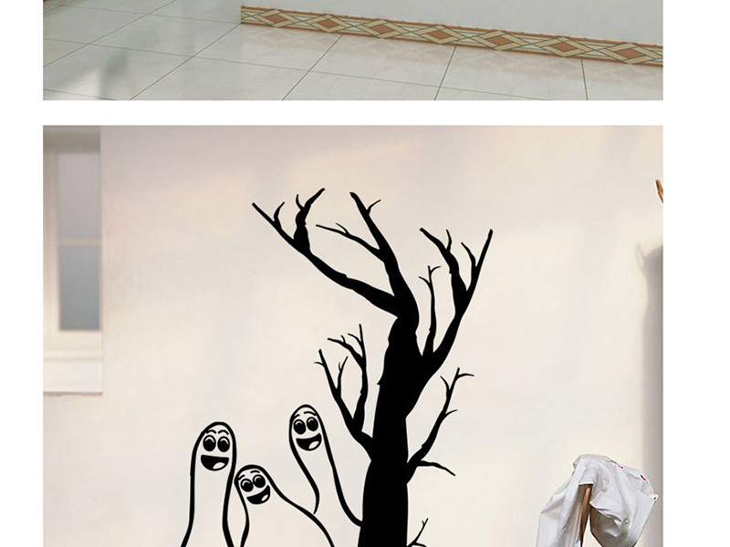 Fashion Multicolor Kst-22 Halloween Poke Pvc Removable Wall Sticker,Festival & Party Supplies