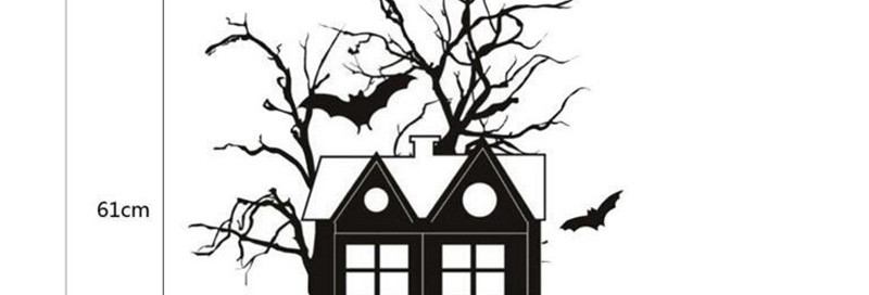 Fashion Multicolor Kst-26 Halloween Tree House Wall Sticker,Festival & Party Supplies