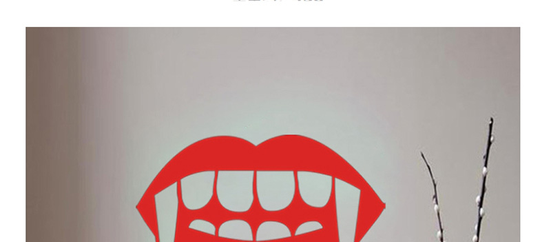Fashion Multicolor Kst-50 Halloween Vampire Tooth Wall Sticker,Festival & Party Supplies