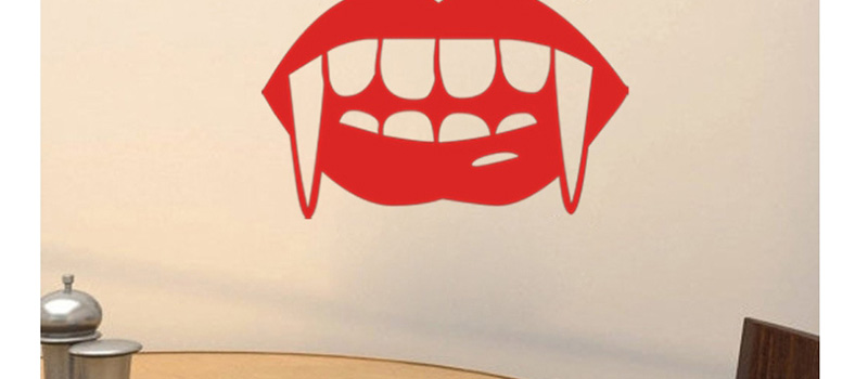 Fashion Red Kst-50 Halloween Vampire Tooth Wall Sticker,Festival & Party Supplies