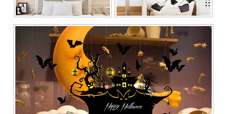 Fashion Multicolor Sk9226 Halloween Wall Sticker,Festival & Party Supplies