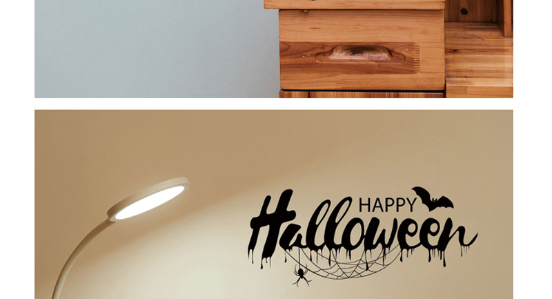 Fashion Multicolor Kst-70 Happy Halloween English Wall Sticker,Festival & Party Supplies