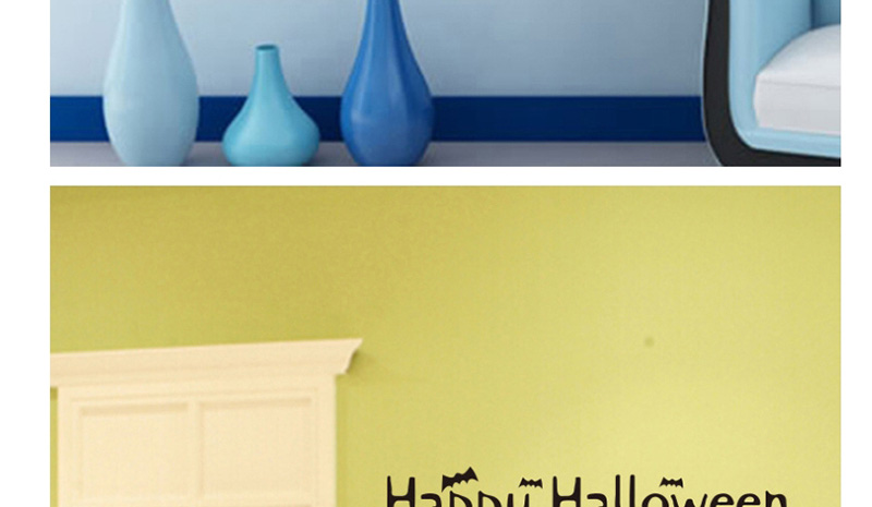 Fashion Multicolor Kst-67 Halloween Wall Sticker,Festival & Party Supplies
