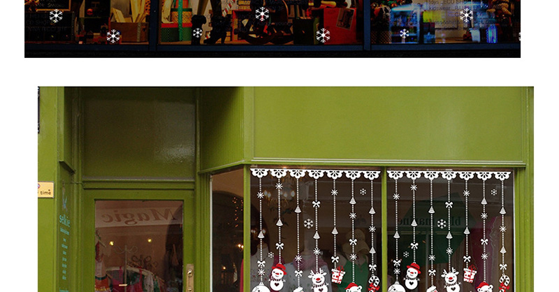 Fashion Color Dlx0995 Christmas Snowman Wall Sticker,Festival & Party Supplies