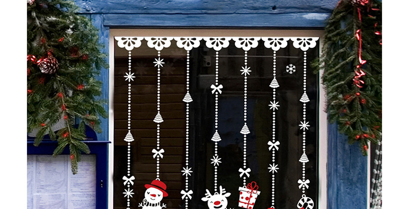 Fashion Color Dlx0995 Christmas Snowman Wall Sticker,Festival & Party Supplies