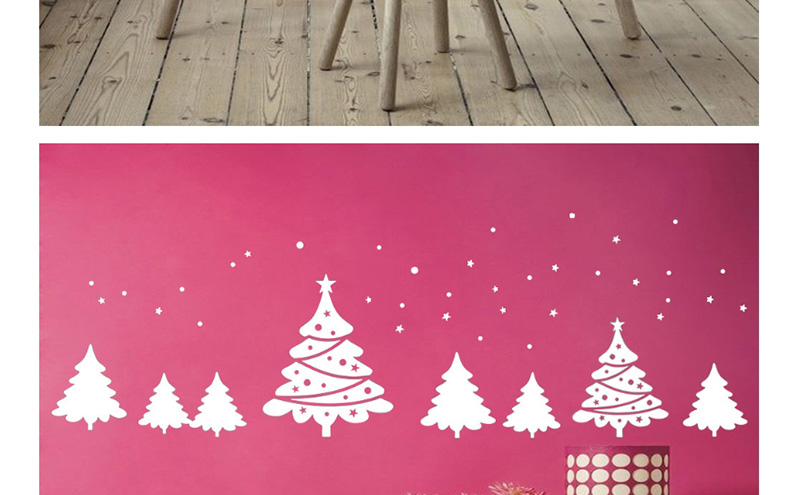 Fashion White Ss-22 Christmas Tree Sticker,Festival & Party Supplies