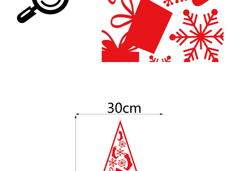 Fashion Multicolor Ss-20 Christmas Gift Christmas Tree Wall Sticker,Festival & Party Supplies