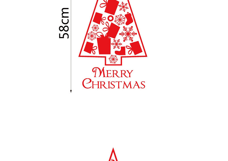 Fashion White Ss-20 Christmas Gift Christmas Tree Wall Sticker,Festival & Party Supplies
