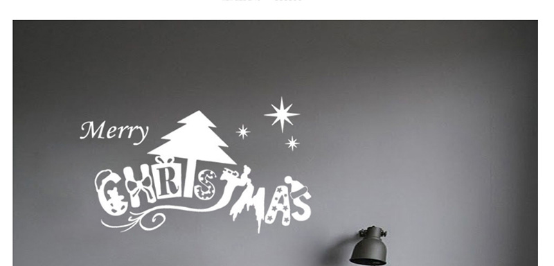 Fashion White Ss-29 Christmas Pvc Wall Sticker,Festival & Party Supplies