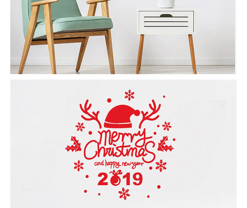 Fashion Red Ss-26 Christmas Wall Sticker,Festival & Party Supplies