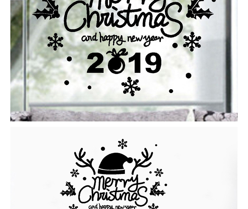 Fashion White Ss-26 Christmas Wall Sticker,Festival & Party Supplies